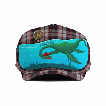 MacPherson (McPherson) Tartan Crest Flat Cap, Jeff Cap Nessie Under Water