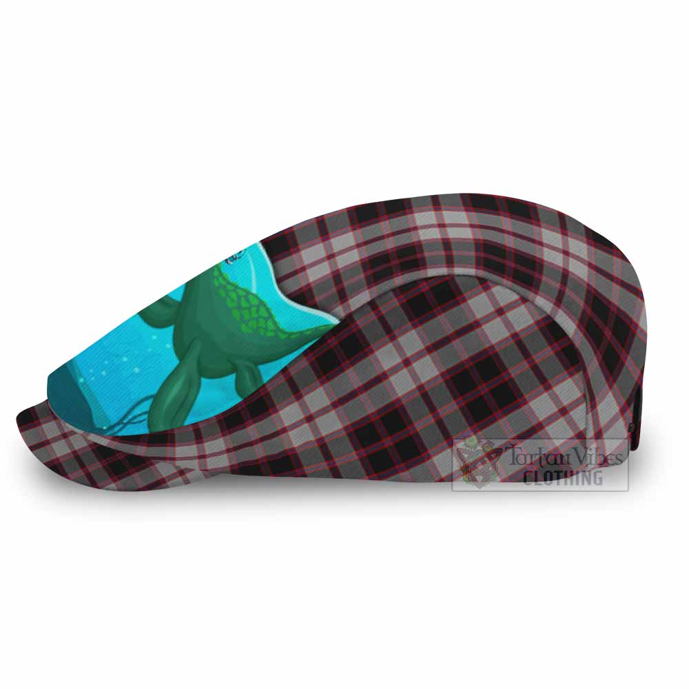 MacPherson (McPherson) Tartan Crest Flat Cap, Jeff Cap Nessie Under Water - Tartan Vibes Clothing