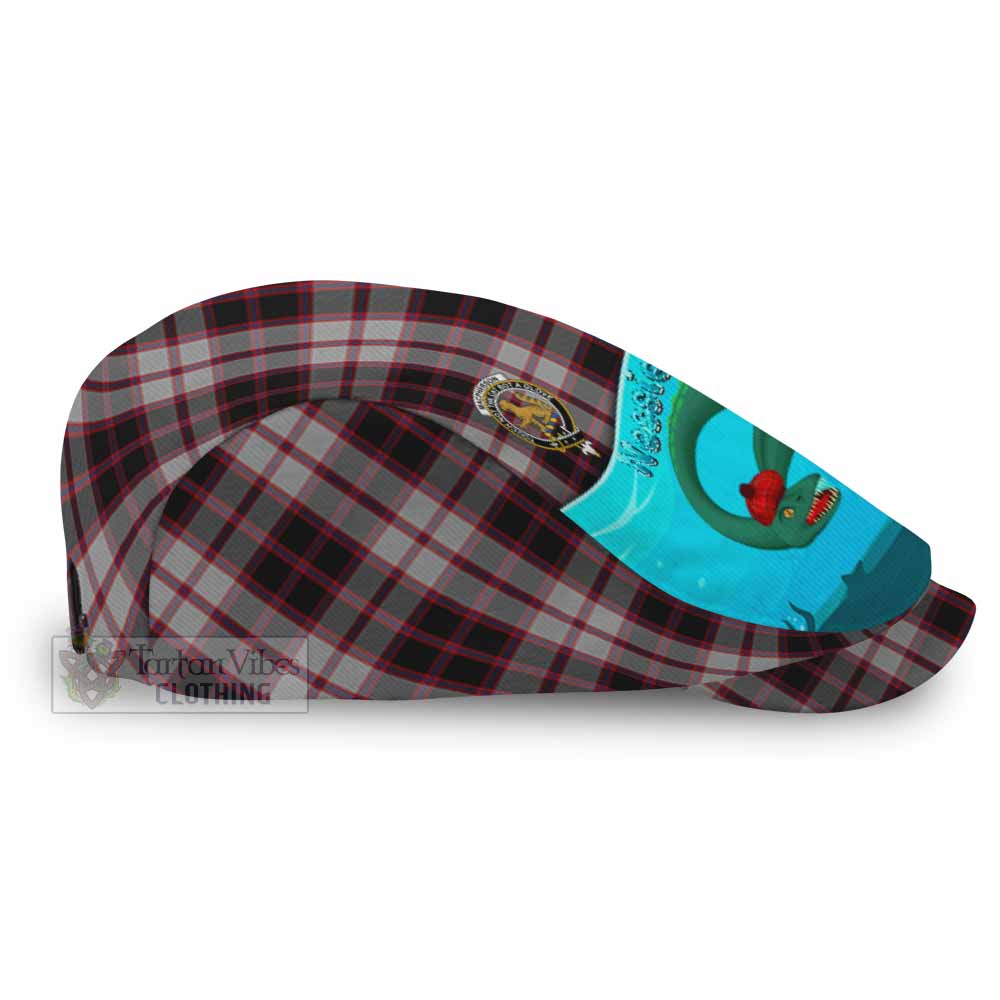 MacPherson (McPherson) Tartan Crest Flat Cap, Jeff Cap Nessie Under Water - Tartan Vibes Clothing