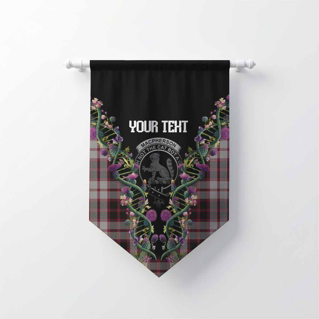 MacPherson (McPherson) Tartan Crest Gonfalon Scottish Heritage Thistle DNA