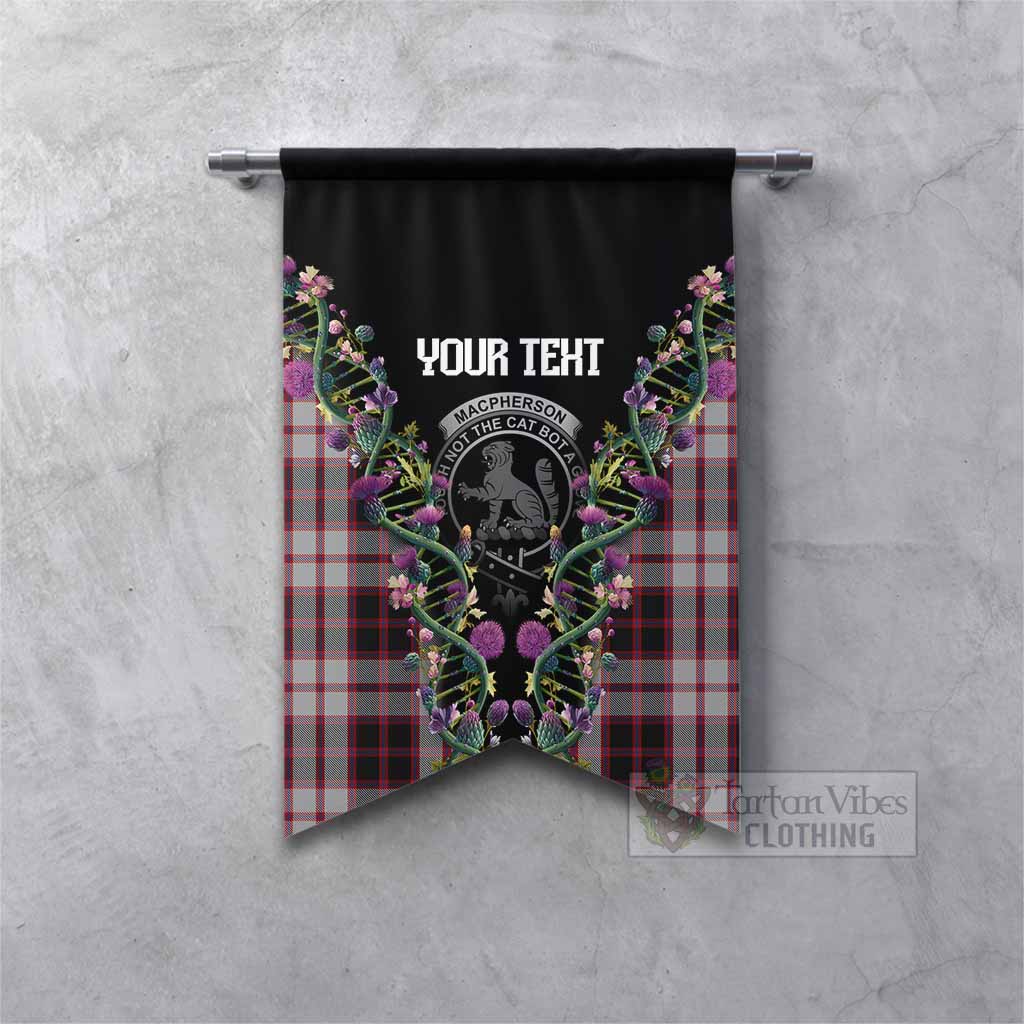 MacPherson (McPherson) Tartan Crest Gonfalon Scottish Heritage Thistle DNA