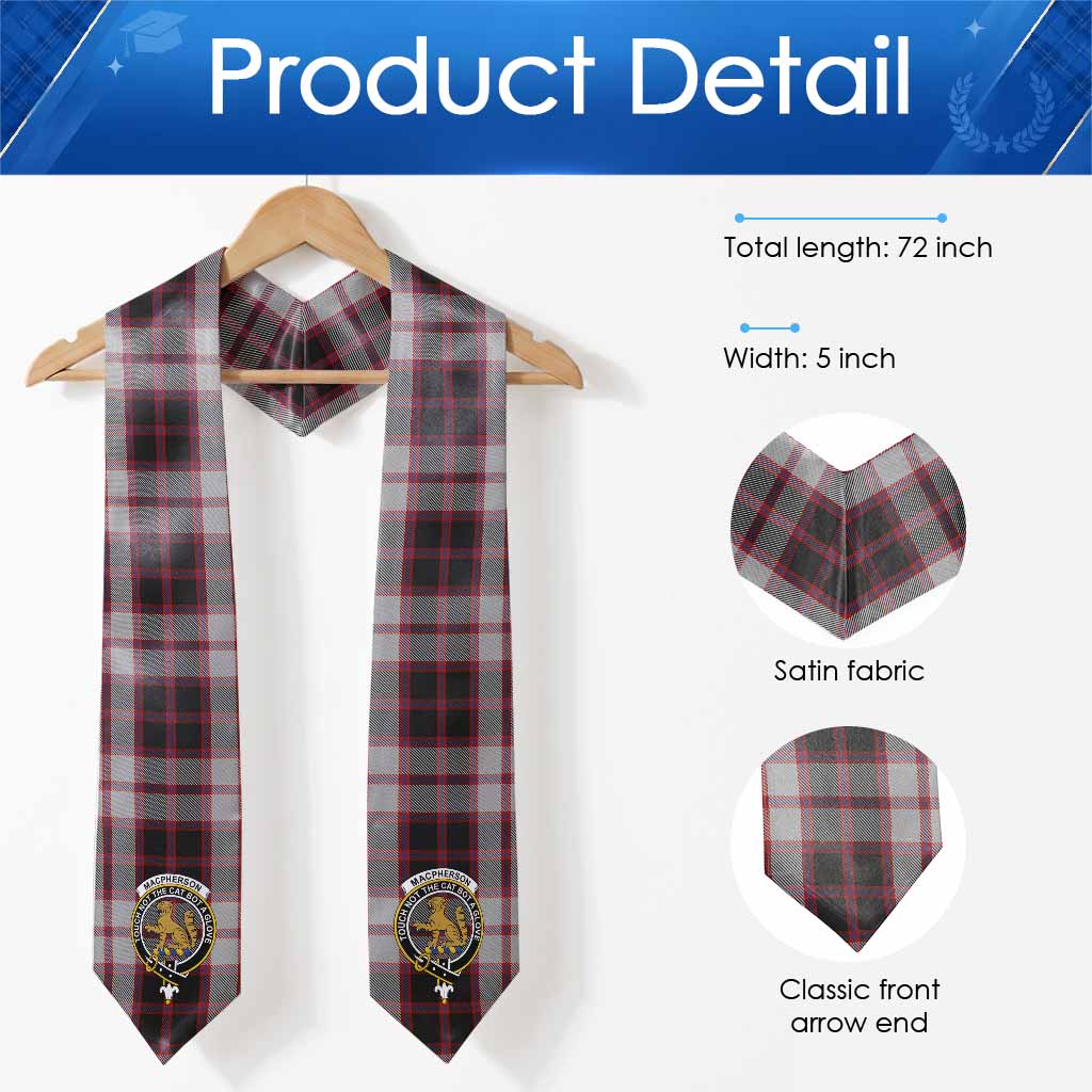 MacPherson (McPherson) Tartan Crest Graduation Stole - Tartan Vibes Clothing