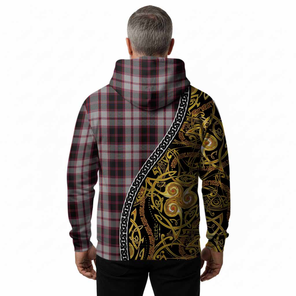 MacPherson (McPherson) Tartan Crest Hoodie Celtic Knot and Triple Trickle Spiral Symbols