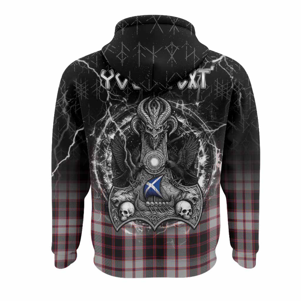 MacPherson (McPherson) Tartan Crest Hoodie Celtic Odin's Raven Legacy