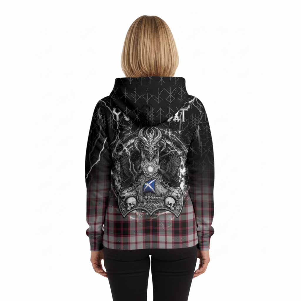 MacPherson (McPherson) Tartan Crest Hoodie Celtic Odin's Raven Legacy