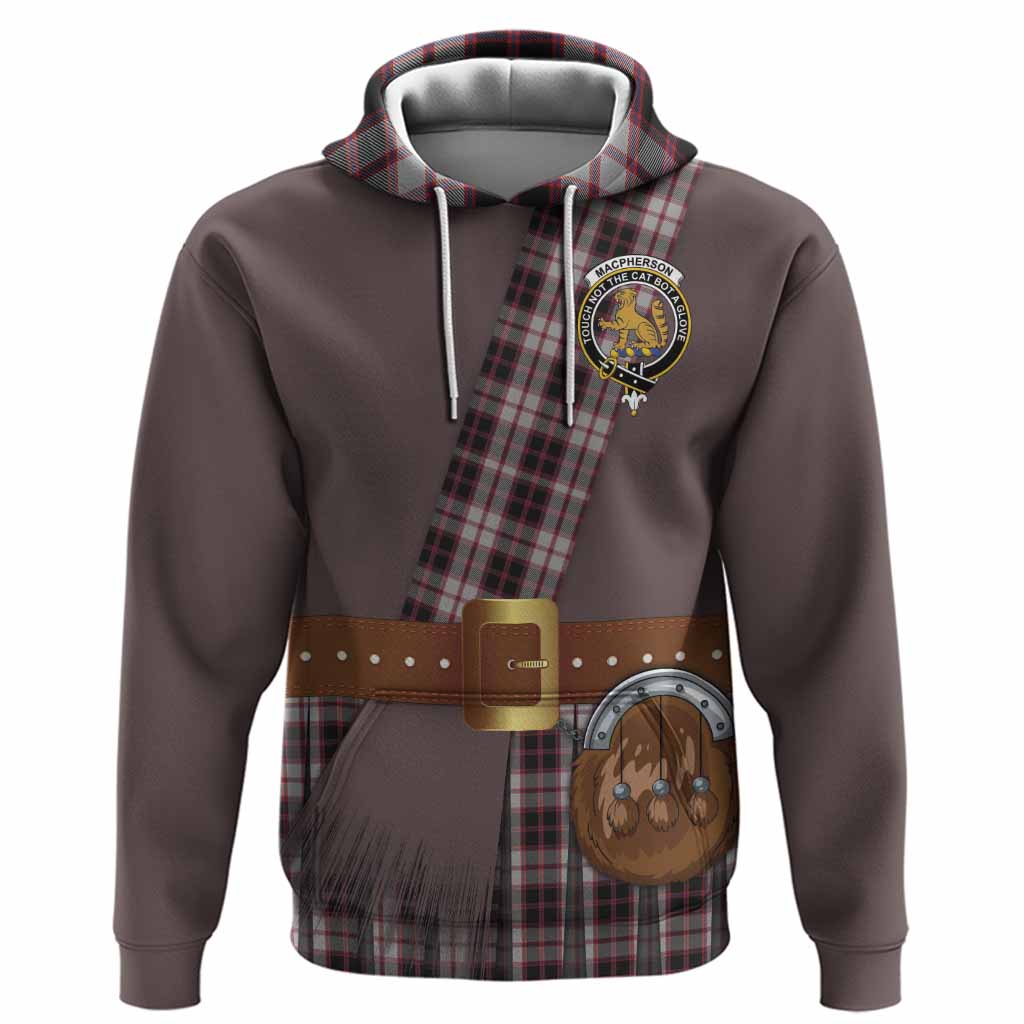 MacPherson (McPherson) Tartan Crest Hoodie Kilt Costume Style