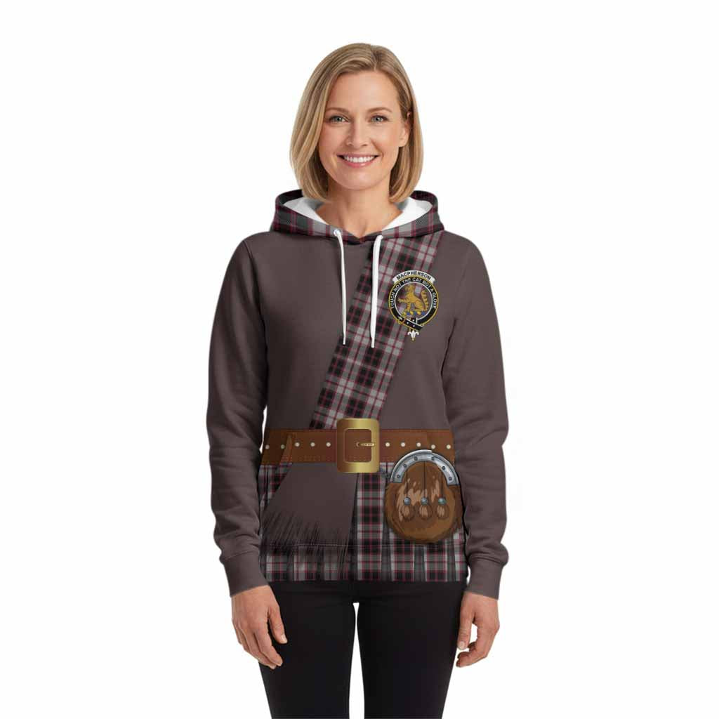 MacPherson (McPherson) Tartan Crest Hoodie Kilt Costume Style