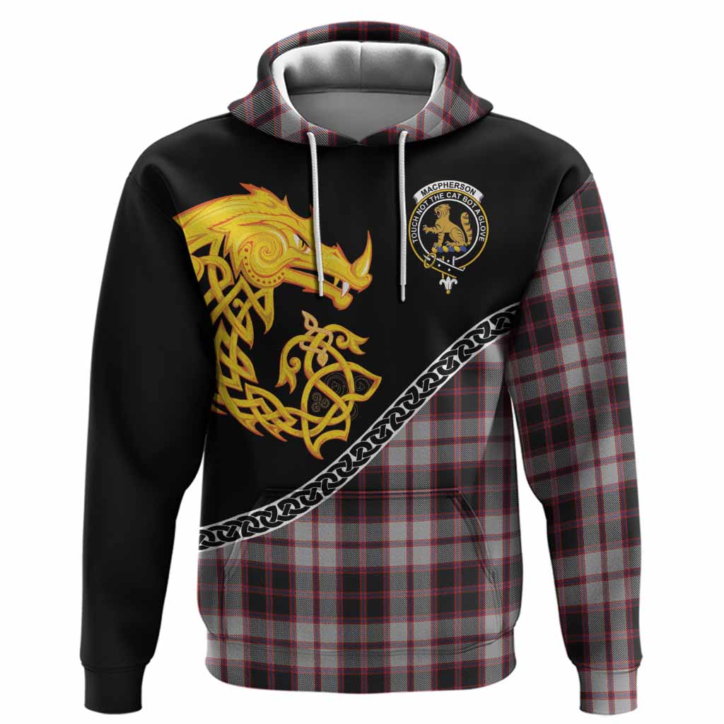 MacPherson (McPherson) Tartan Crest Hoodie Legendary Dragon Knot Half Style