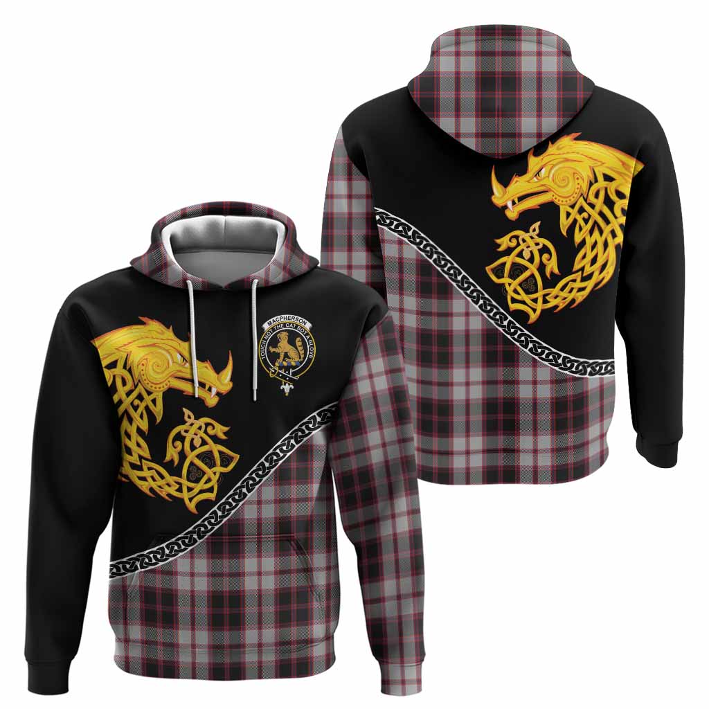 MacPherson (McPherson) Tartan Crest Hoodie Legendary Dragon Knot Half Style