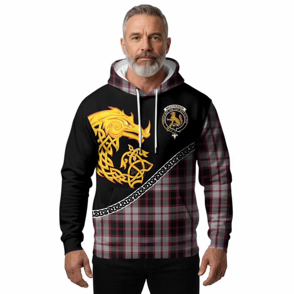 MacPherson (McPherson) Tartan Crest Hoodie Legendary Dragon Knot Half Style