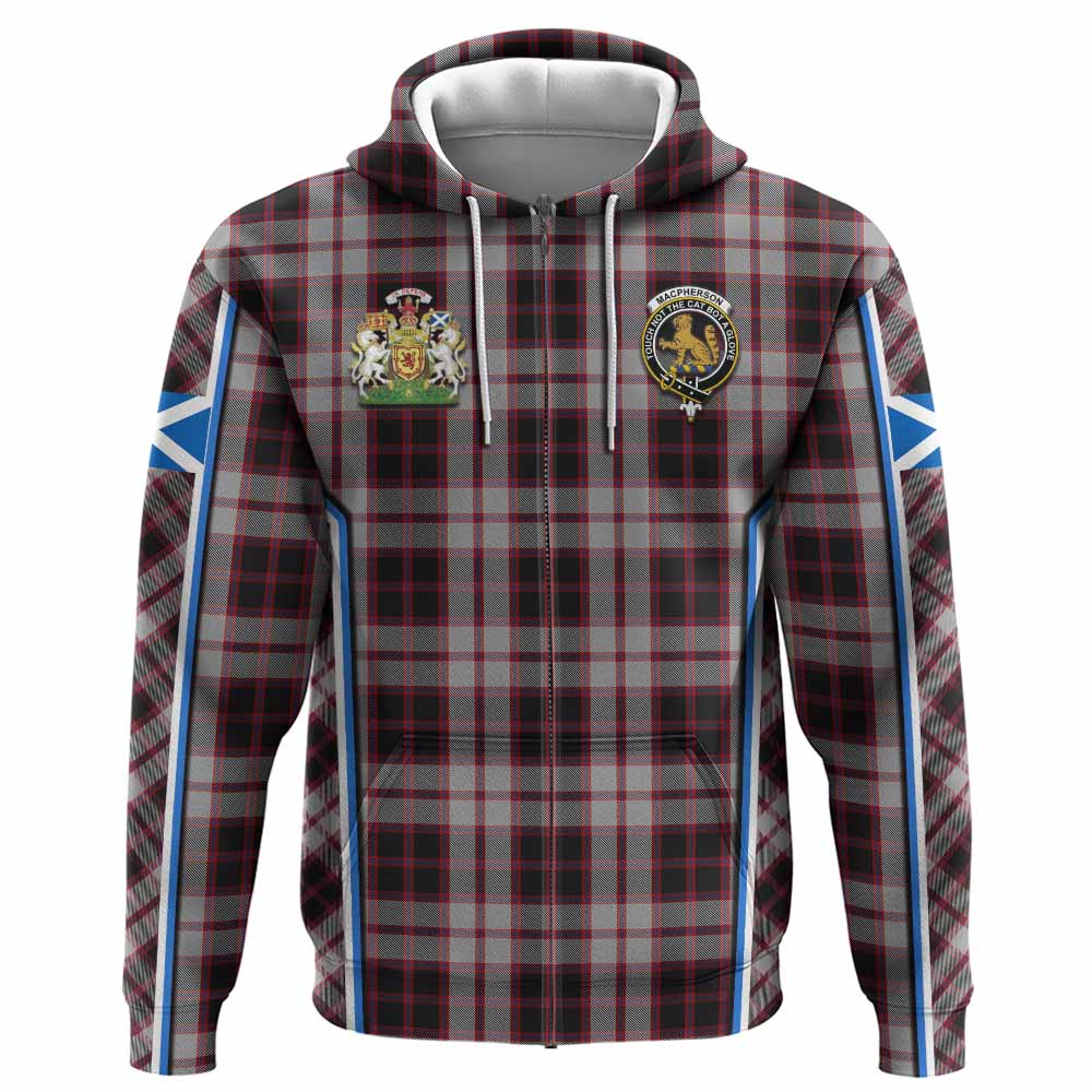 MacPherson (McPherson) Tartan Crest Hoodie Scotland Coat of Arm Flag Style - Tartan Vibes Clothing