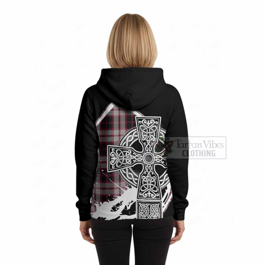 MacPherson (McPherson) Tartan Crest Hoodie Scottish Celtic Cross Heritage