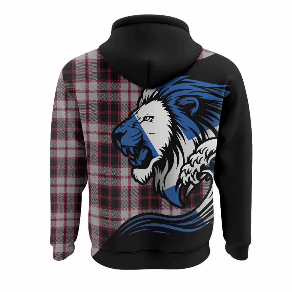 MacPherson (McPherson) Tartan Crest Hoodie Scottish Golden Lions Wave Flow