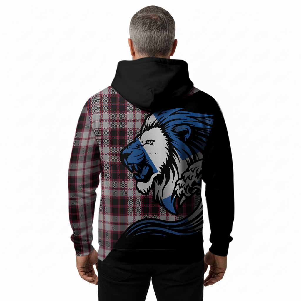 MacPherson (McPherson) Tartan Crest Hoodie Scottish Golden Lions Wave Flow