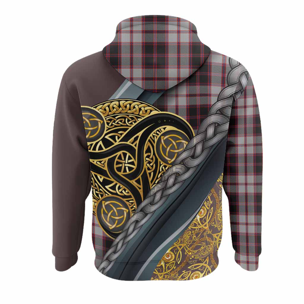 MacPherson (McPherson) Tartan Crest Hoodie Scottish Triskele Celtic