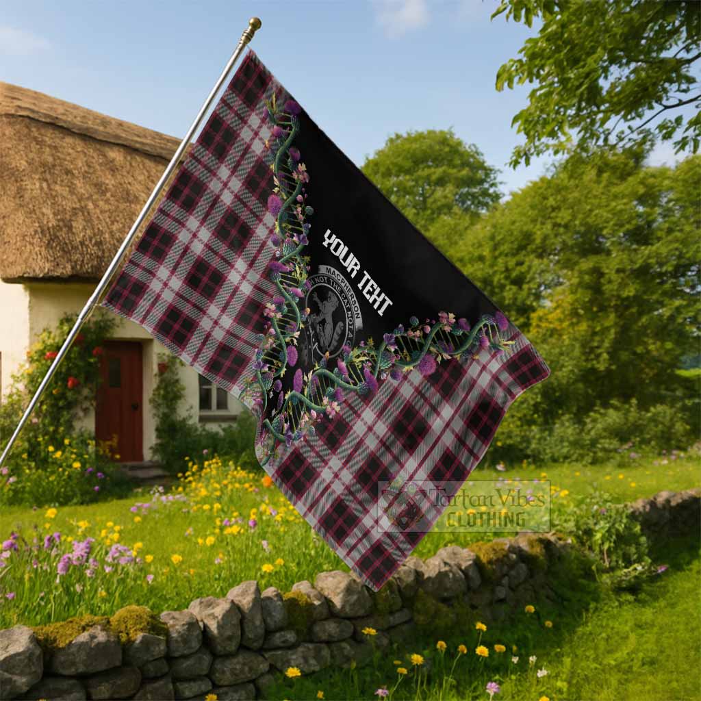 MacPherson (McPherson) Tartan Crest House Flag Scottish Heritage Thistle DNA