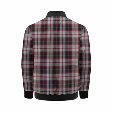 MacPherson (McPherson) Tartan Crest Kid Bomber Jacket Ferocious Lion Style