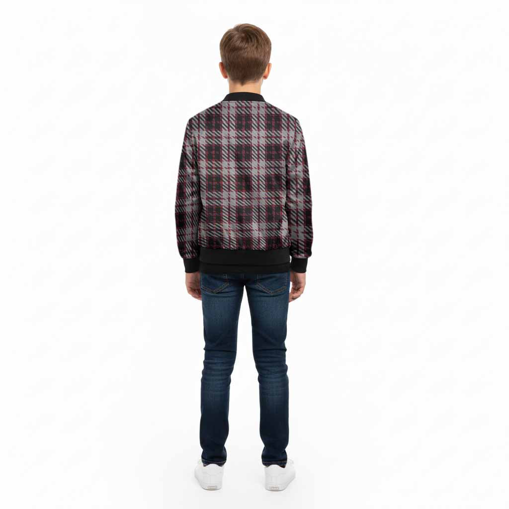 MacPherson (McPherson) Tartan Crest Kid Bomber Jacket Ferocious Lion Style - Tartan Vibes Clothing