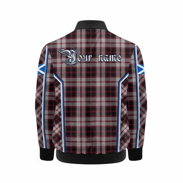 MacPherson (McPherson) Tartan Crest Kid Bomber Jacket Scotland Coat of Arm Flag Style