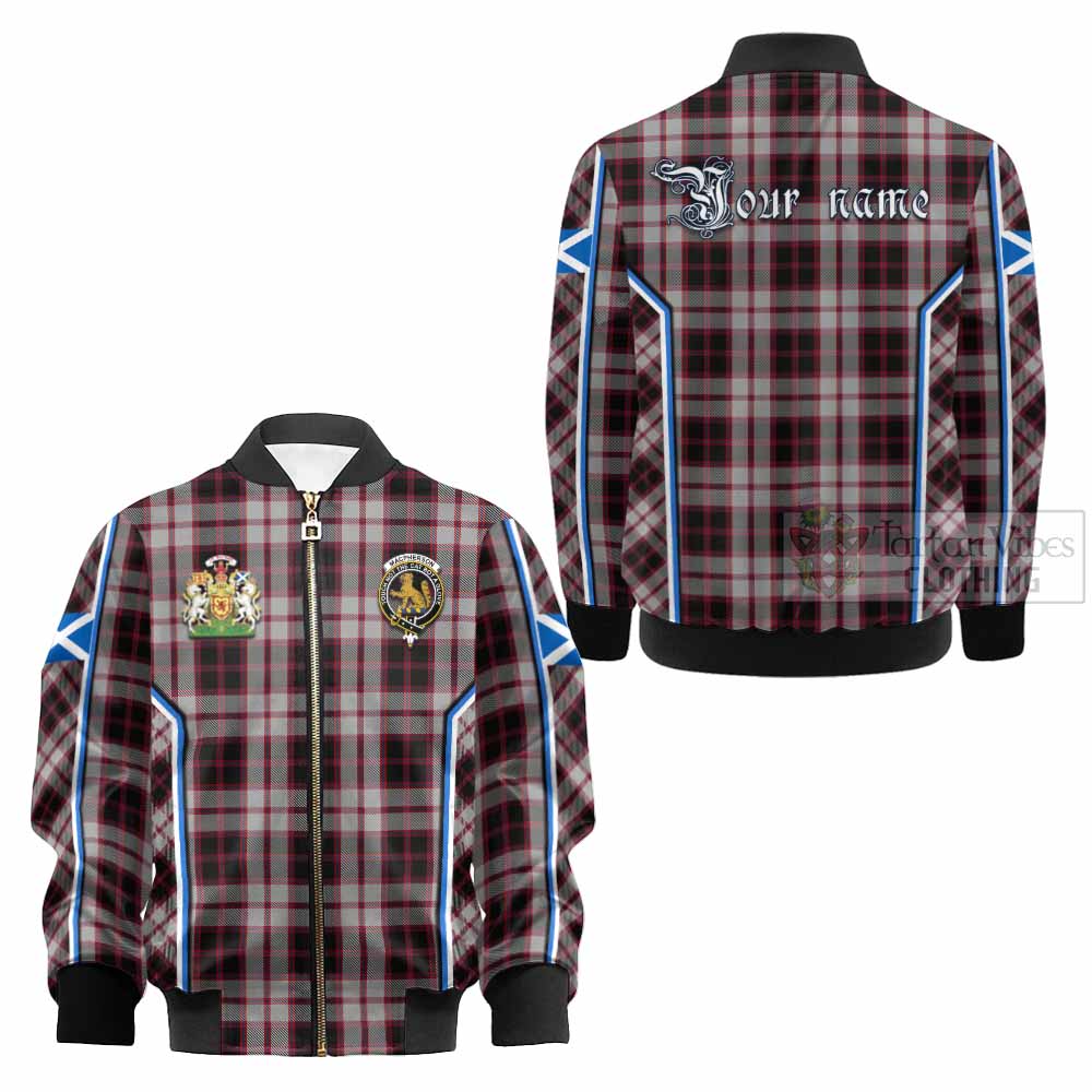 MacPherson (McPherson) Tartan Crest Kid Bomber Jacket Scotland Coat of Arm Flag Style - Tartan Vibes Clothing