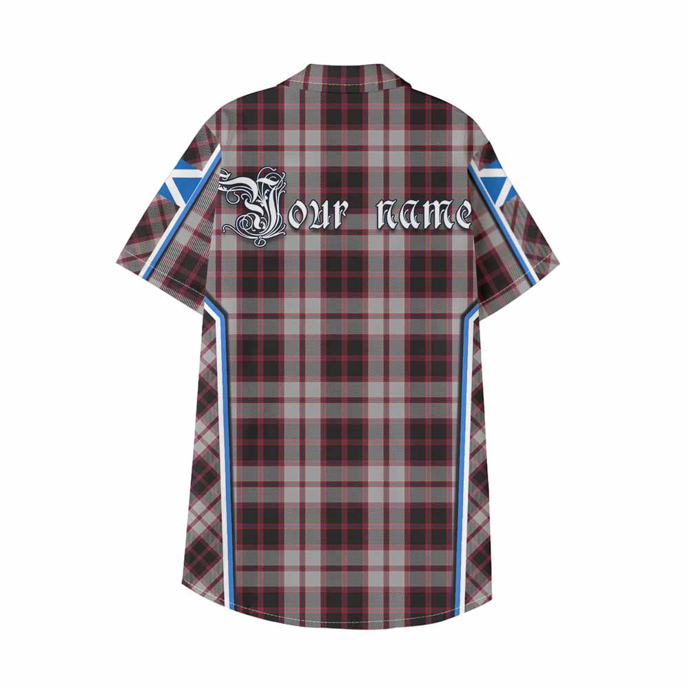 MacPherson (McPherson) Tartan Crest Kid Hawaiian Shirt Scotland Coat of Arm Flag Style - Tartan Vibes Clothing