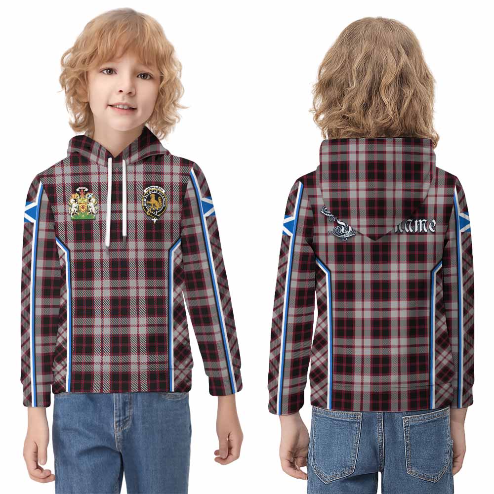MacPherson (McPherson) Tartan Crest Kid Hoodie Scotland Coat of Arm Flag Style - Tartan Vibes Clothing