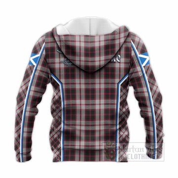 MacPherson (McPherson) Tartan Crest Knitted Hoodie Scotland Coat of Arm Flag Style - Tartan Vibes Clothing