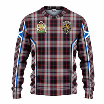 MacPherson (McPherson) Tartan Crest Knitted Sweater Scotland Coat of Arm Flag Style - Tartan Vibes Clothing
