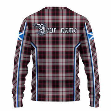MacPherson (McPherson) Tartan Crest Knitted Sweater Scotland Coat of Arm Flag Style - Tartan Vibes Clothing