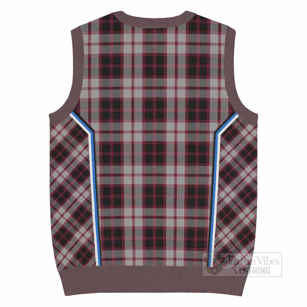 MacPherson (McPherson) Tartan Crest Knitted V-Neck Vest Scotland Coat of Arm Flag Style - Tartan Vibes Clothing