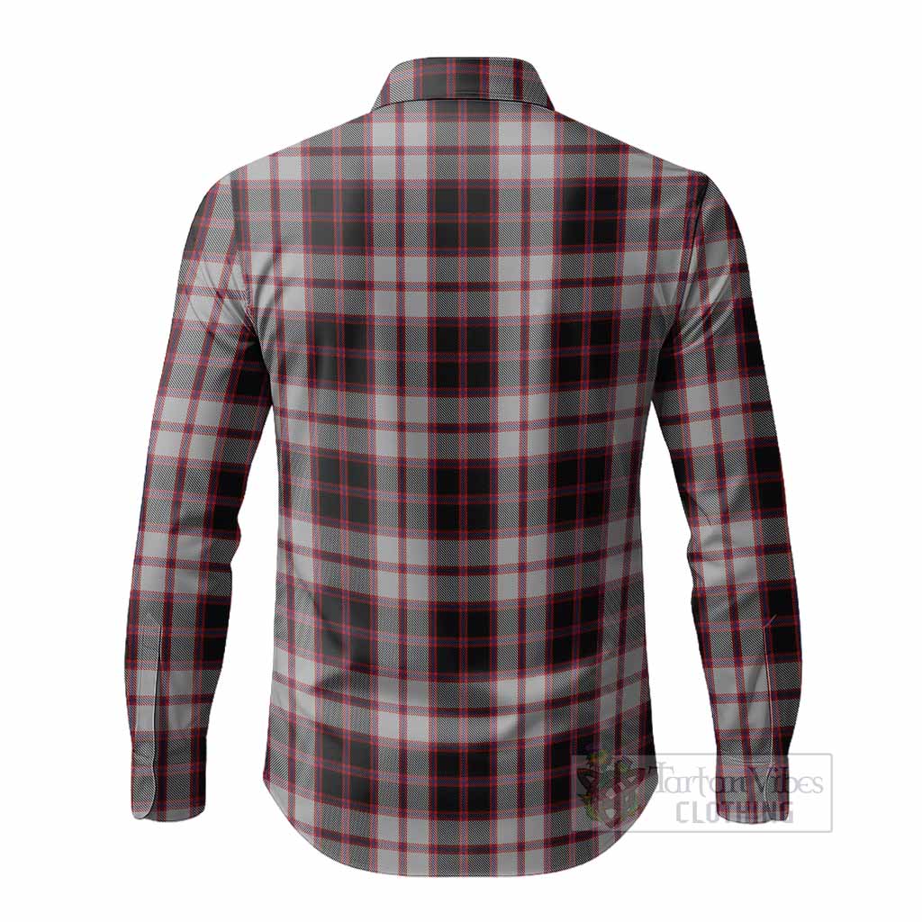 MacPherson (McPherson) Tartan Crest Long Sleeve Button Shirts Ferocious Lion Style