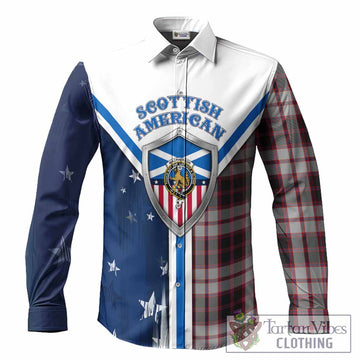 MacPherson (McPherson) Tartan Crest Long Sleeve Button Shirts Scottish-American Heritage