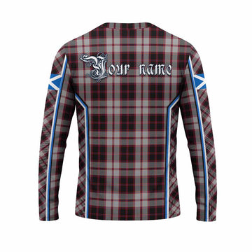 MacPherson (McPherson) Tartan Crest Long Sleeve T-Shirt Scotland Coat of Arm Flag Style - Tartan Vibes Clothing
