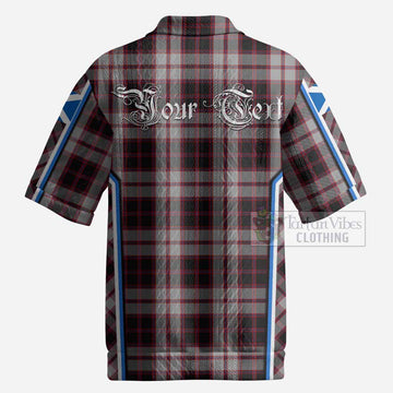MacPherson (McPherson) Tartan Crest Men’s Polo Sweater Top Scotland Coat of Arm Flag Style