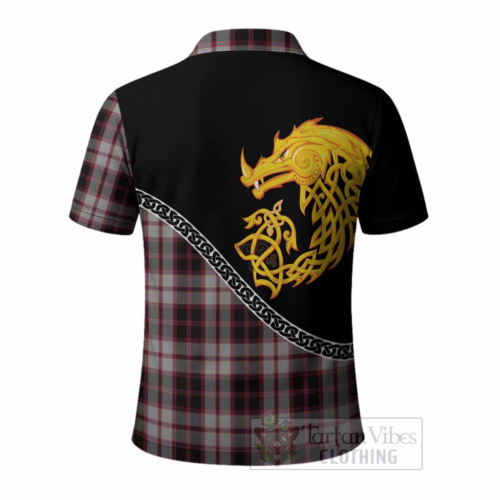 MacPherson (McPherson) Tartan Crest Polo Shirt Legendary Dragon Knot Half Style