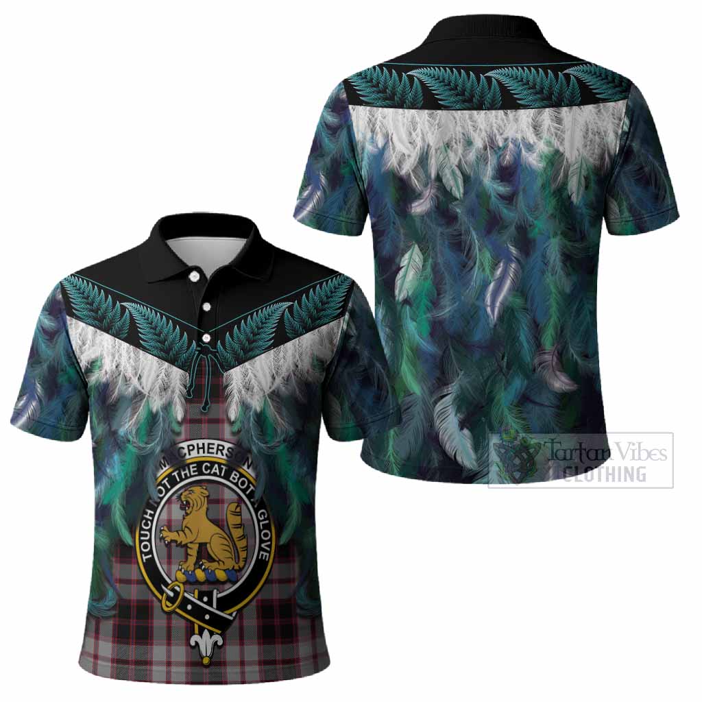 MacPherson (McPherson) Tartan Crest Polo Shirt New Zealand Maori Korowai Cloak