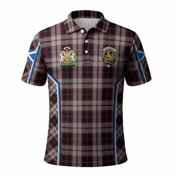 MacPherson (McPherson) Tartan Crest Polo Shirt Scotland Coat of Arm Flag Style - Tartan Vibes Clothing