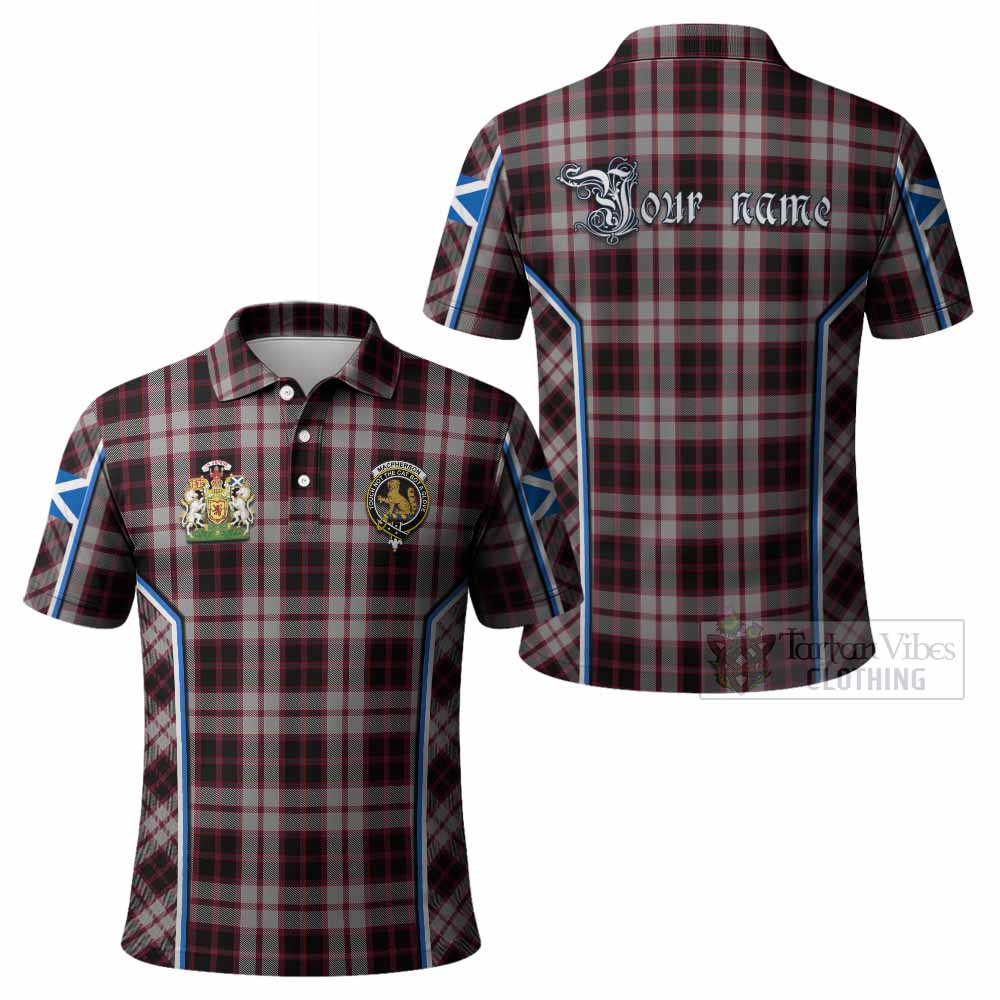 MacPherson (McPherson) Tartan Crest Polo Shirt Scotland Coat of Arm Flag Style - Tartan Vibes Clothing