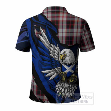 MacPherson (McPherson) Tartan Crest Polo Shirt Scottish Eagle Grunge Style