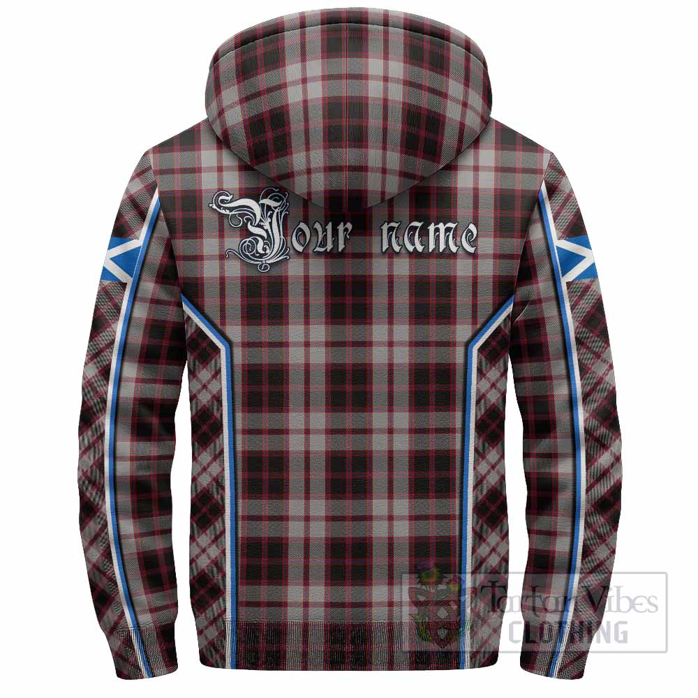 MacPherson (McPherson) Tartan Crest Sherpa Hoodie Scotland Coat of Arm Flag Style - Tartan Vibes Clothing