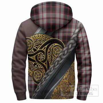 MacPherson (McPherson) Tartan Crest Sherpa Hoodie Scottish Triskele Celtic