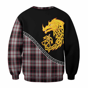 MacPherson (McPherson) Tartan Crest Sweatshirt Legendary Dragon Knot Half Style
