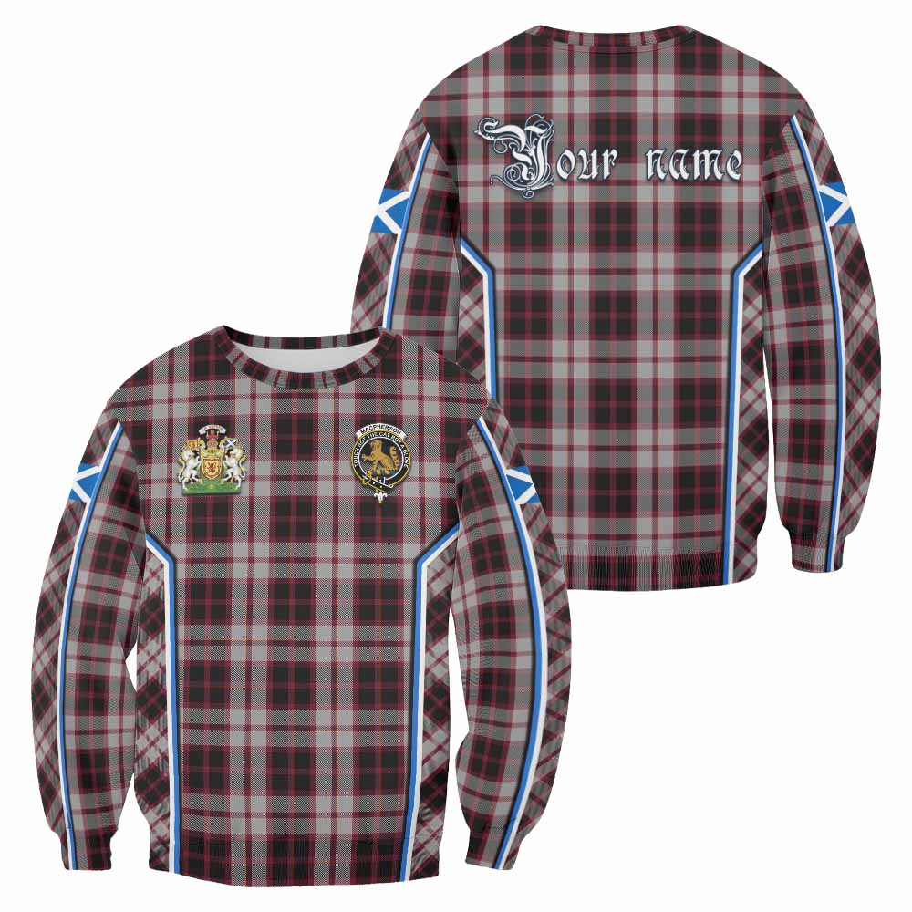 MacPherson (McPherson) Tartan Crest Sweatshirt Scotland Coat of Arm Flag Style - Tartan Vibes Clothing
