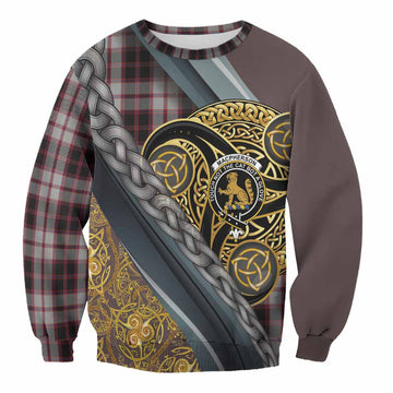 MacPherson (McPherson) Tartan Crest Sweatshirt Scottish Triskele Celtic