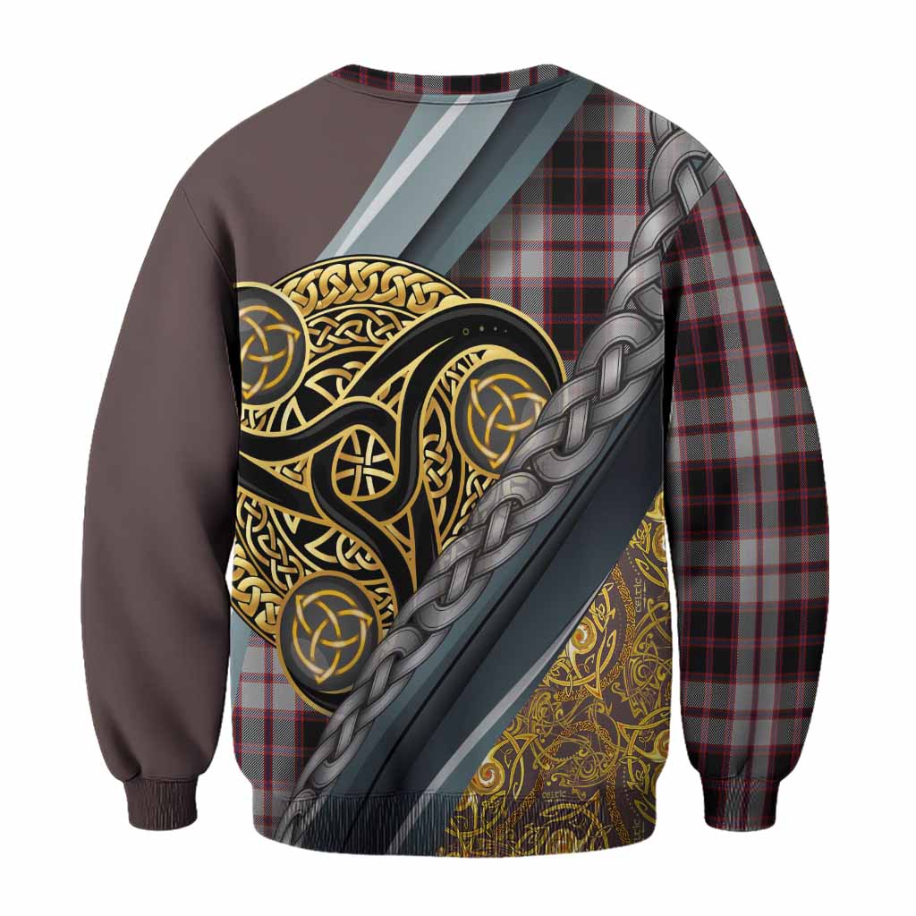 MacPherson (McPherson) Tartan Crest Sweatshirt Scottish Triskele Celtic