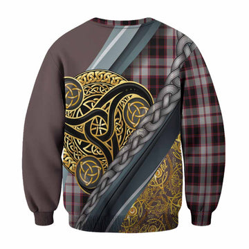 MacPherson (McPherson) Tartan Crest Sweatshirt Scottish Triskele Celtic
