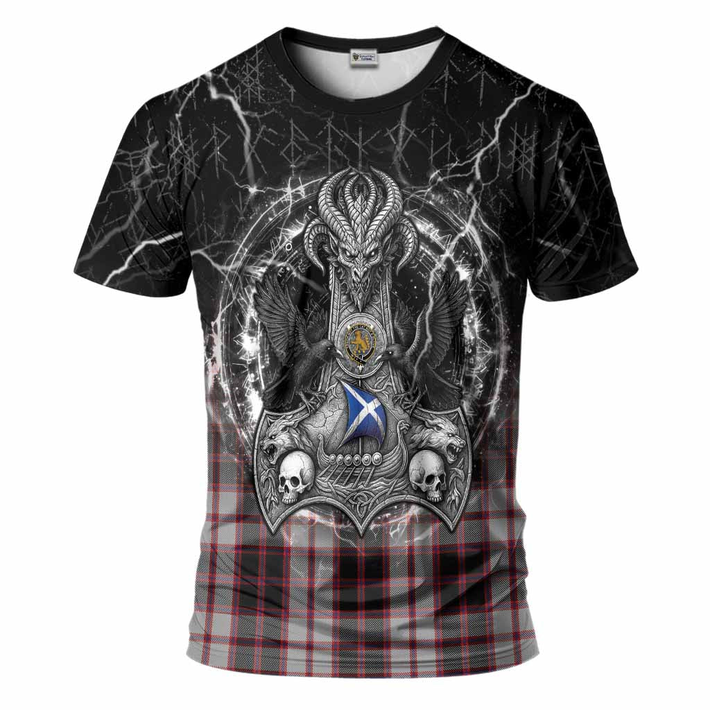 MacPherson (McPherson) Tartan Crest T-Shirt Celtic Odin's Raven Legacy