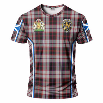 MacPherson (McPherson) Tartan Crest T-shirt Scotland Coat of Arm Flag Style - Tartan Vibes Clothing