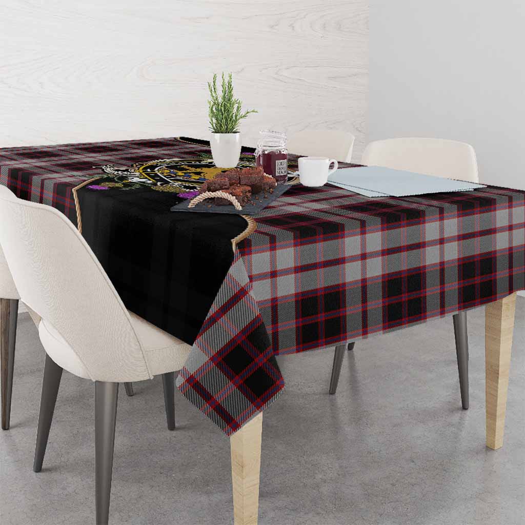 MacPherson (McPherson) Tartan Crest Tablecloth Scottish Thistle Spirit - Tartan Vibes Clothing