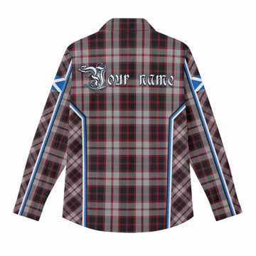 MacPherson (McPherson) Tartan Crest Women Casual Shirt Scotland Coat of Arm Flag Style - Tartan Vibes Clothing